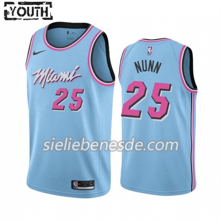 Kinder NBA Miami Heat Trikot Kendrick Nunn 25 Nike 2019-2020 City Edition Swingman